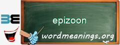 WordMeaning blackboard for epizoon